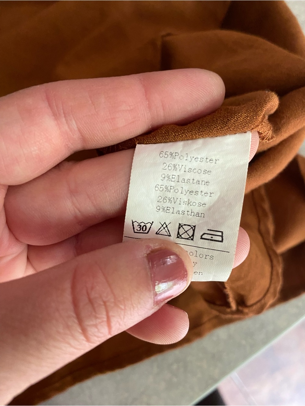 Rust Button-Front Skirt - Picture 7 of 7